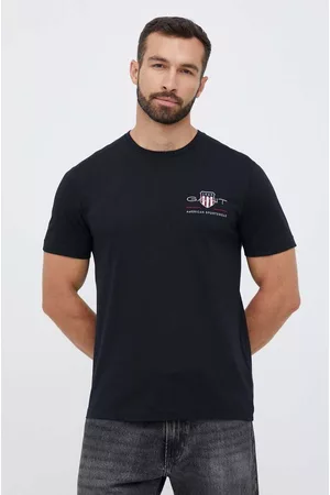 GANT T-shirt bawełniany kolor z aplikacją