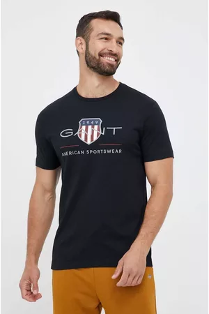 GANT T-shirt bawełniany kolor z nadrukiem