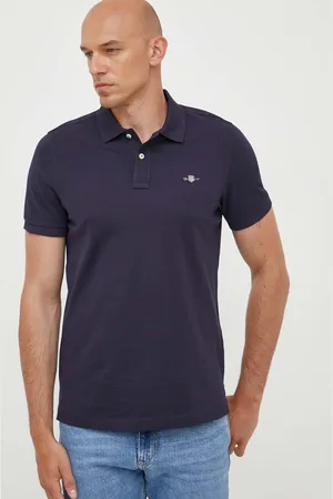 GANT Polo bawełniane kolor gładki
