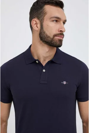 GANT Polo bawełniane kolor gładki