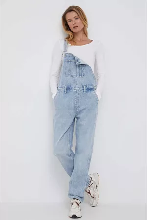 Pepe Jeans Kobieta Ogrodniczki jeansowe - Ogrodniczki jeansowe