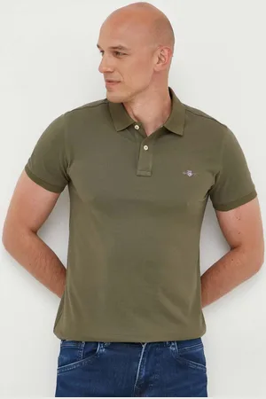 GANT Polo bawełniane kolor gładki
