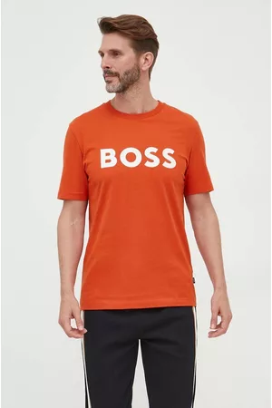 HUGO BOSS T-shirt bawełniany kolor z nadrukiem 50495742