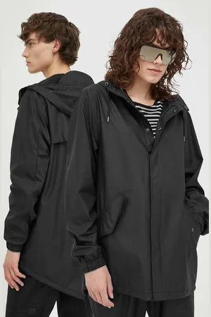 Rains Kurtka przeciwdeszczowa 18010 Fishtail Jacket kolor przejściowa 18010.01-01Black