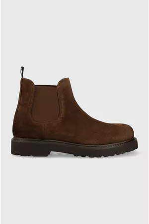 Tommy Hilfiger Sztyblety zamszowe TJM CHELSEA HIGH BOOT męskie kolor EM0EM01205