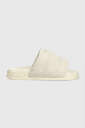 adidas Klapki zamszowe Adiette Essential IE9648 damskie kolor