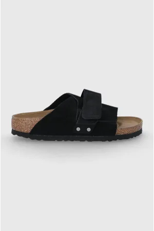 Birkenstock Klapki zamszowe Kyoto damskie kolor 1022566