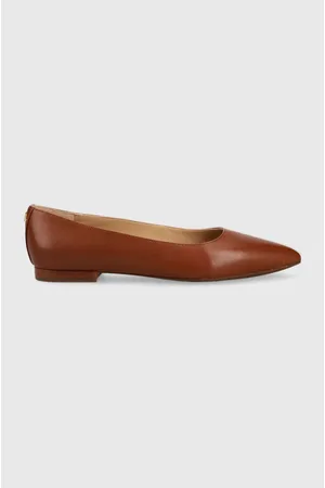 Ralph Lauren Baleriny skórzane Londyn kolor 802862706002