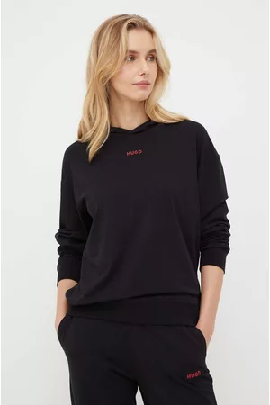 HUGO BOSS Bluza lounge kolor z kapturem 50490594