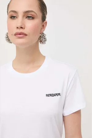 Patrizia Pepe T-shirt bawełniany kolor