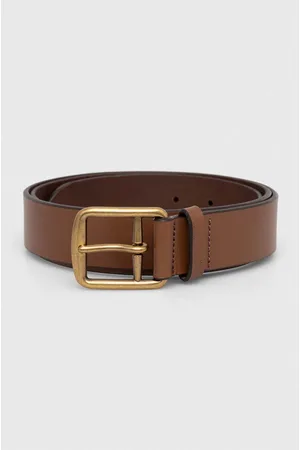 Ralph Lauren Pasek skórzany męski kolor