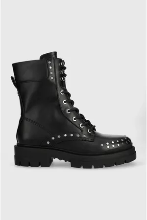 Guess Workery OBETTE damskie kolor na płaskim obcasie FL7OBT ELE10