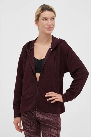 DKNY Bluza damska kolor z kapturem gładka DP3J9312