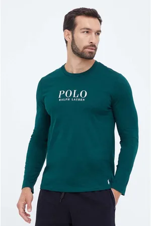 Ralph Lauren Longsleeve piżamowy bawełniany kolor z nadrukiem