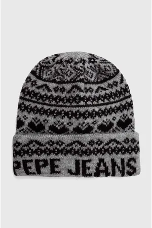 Pepe Jeans Czapka kolor z grubej dzianiny