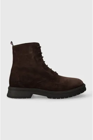 Tommy Hilfiger Buty zamszowe HILFIGER CORE SUEDE BOOT męskie kolor FM0FM04674