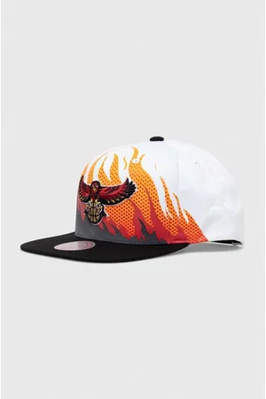 Mitchell & Ness Czapka z daszkiem bawełniana ATLANTA HAWKS kolor wzorzysta