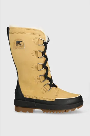 sorel Buty zamszowe TORINO II TALL WP kolor na płaskim obcasie ocieplone 1886271373