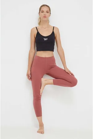 Reebok Legginsy do jogi kolor gładkie