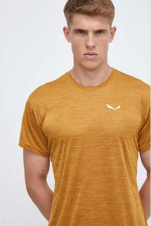 Salewa T-shirt sportowy Puez Melange Dry kolor melanżowy 00-0000026537