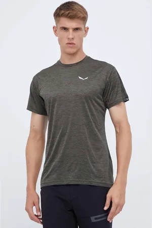 Salewa T-shirt sportowy Puez Melange Dry kolor melanżowy 00-0000026537