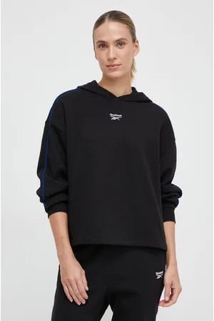 Reebok Bluza damska kolor z kapturem gładka