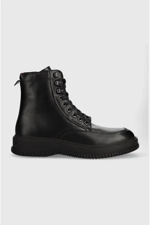 Tommy Hilfiger Buty skórzane TH EVERYDAY CLASS TERMO LTH BOOT męskie kolor FM0FM04658