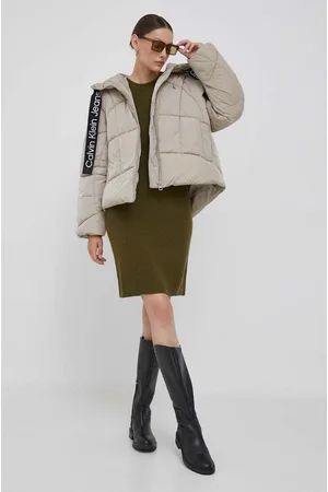 Calvin Klein Kurtka damska kolor zimowa oversize
