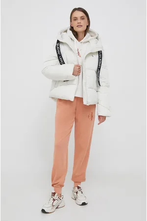 Calvin Klein Kurtka damska kolor zimowa oversize