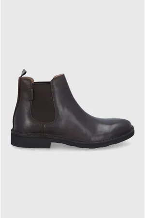 Ralph Lauren Sztyblety skórzane Talan Chelsea męskie kolor 803754411003