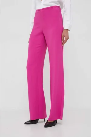 Emporio Armani Spodnie damskie kolor szerokie medium waist