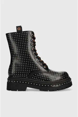 Guess Workery JOYA damskie kolor na płaskim obcasie FL7JYA PEL10