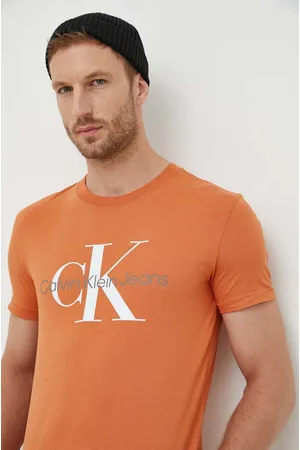 Calvin Klein T-shirt bawełniany kolor z nadrukiem