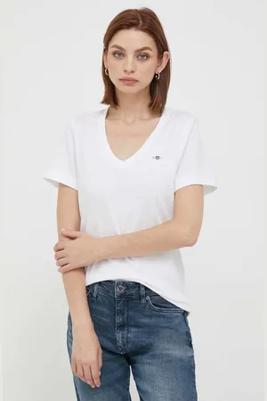 GANT T-shirt bawełniany kolor