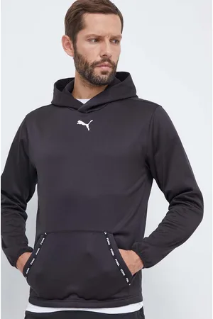 PUMA Bluza męska kolor z kapturem z nadrukiem