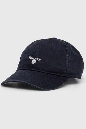 Barbour Czapka z daszkiem bawełniana kolor z aplikacją MHA0274