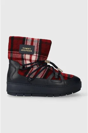Tommy Hilfiger śniegowce TARTAN SNOWBOOT kolor FW0FW07612