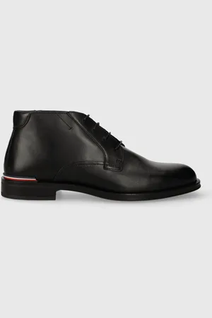 Tommy Hilfiger Trzewiki skórzane CORE RWB HILFIGER LTH L BOOT męskie kolor FM0FM04804