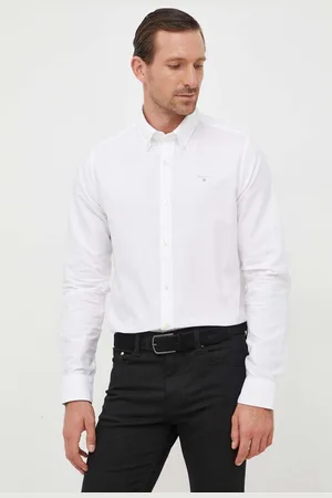 Barbour Koszula bawełniana Oxtown męska kolor slim z kołnierzykiem button-down
