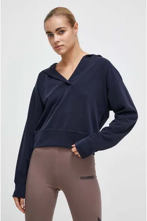 Casall Bluza damska kolor z kapturem gładka