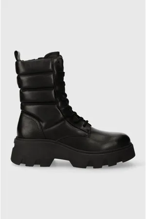 Marc O’ Polo Workery skórzane damskie kolor na platformie 30918076301100 MM2M3017