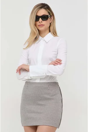 Patrizia Pepe Body damska kolor slim z kołnierzykiem klasycznym CC0355 A01