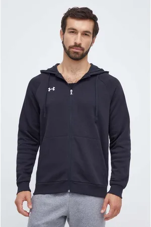 Under Armour Bluza męska kolor z kapturem gładka 1379767