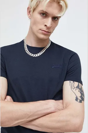 Superdry T-shirt bawełniany męski kolor gładki
