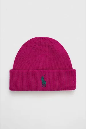 Ralph Lauren Czapka wełniana kolor z grubej dzianiny wełniana