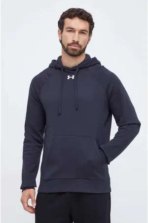 Under Armour Bluza męska kolor z kapturem gładka 1379757
