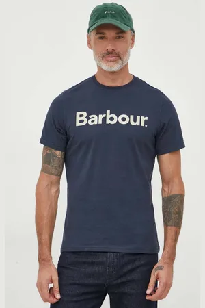 Barbour T-shirt bawełniany kolor z nadrukiem MTS0531