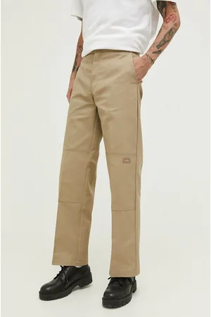 Dickies Spodnie męskie kolor proste DK0A4XK3KHK1-KHAKI
