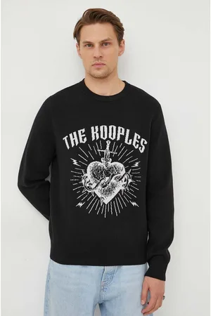 The Kooples Sweter z domieszką wełny męski kolor