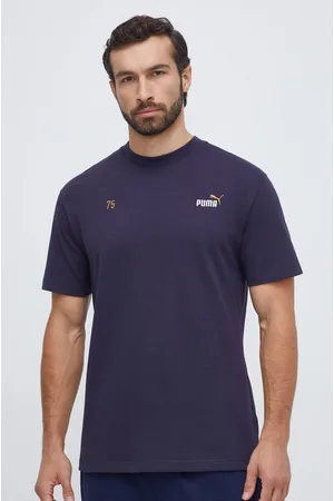 PUMA T-shirt bawełniany męski kolor z nadrukiem